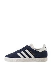 أزرق داكن/أبيض - حذاء رياضي للأطفال تشكيلة Gazelle من adidas original - صورة 16 من 24