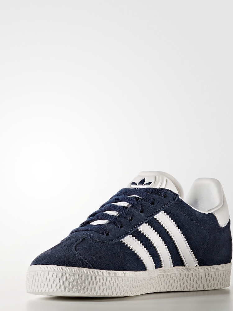 כחול כהה/לבן - adidas originals נעלי ספורט לילדים, דגם Gazelle - Image 3 of 9