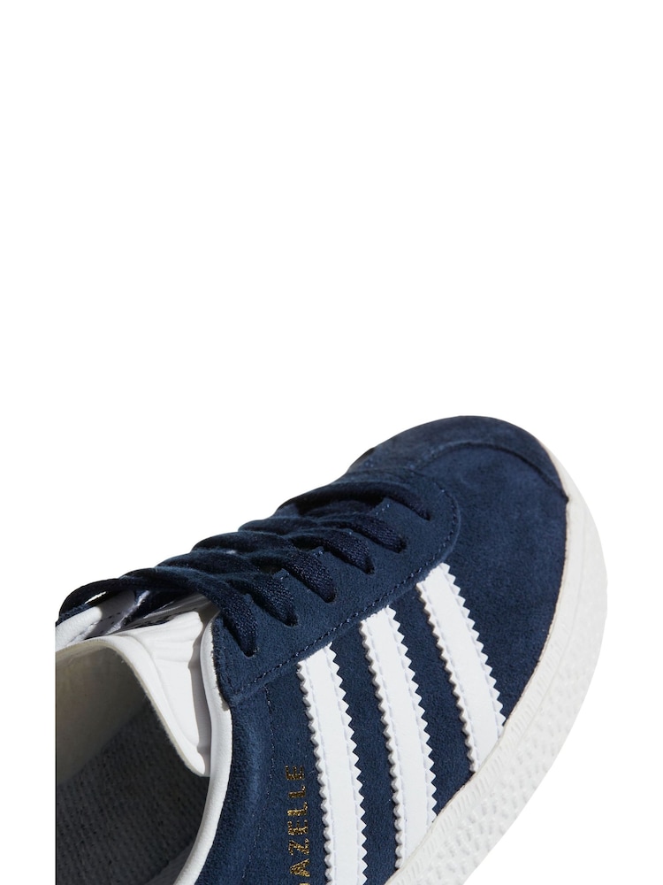 כחול כהה/לבן - adidas originals נעלי ספורט לילדים, דגם Gazelle - Image 8 of 9