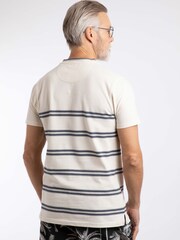 Weird Fish Fjord Pique Stripe Crew Neck T-Shirt - Imagen 2 de 7