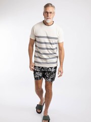 Weird Fish Fjord Pique Stripe Crew Neck T-Shirt - Imagen 3 de 7