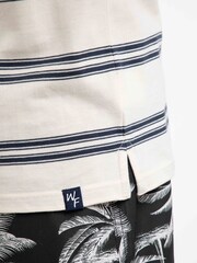 Weird Fish Fjord Pique Stripe Crew Neck T-Shirt - Imagen 5 de 7