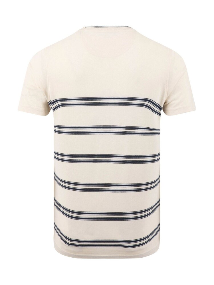 Weird Fish Fjord Pique Stripe Crew Neck T-Shirt - Imagen 7 de 7