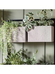 Gallery Home Grey Stone Hacienda Wall Planter - Image 3 of 6