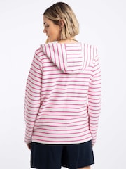 Weird Fish Pink Catalina Striped Full Zip Hoodie - Image 4 of 7