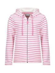 Weird Fish Pink Catalina Striped Full Zip Hoodie - Image 6 of 7