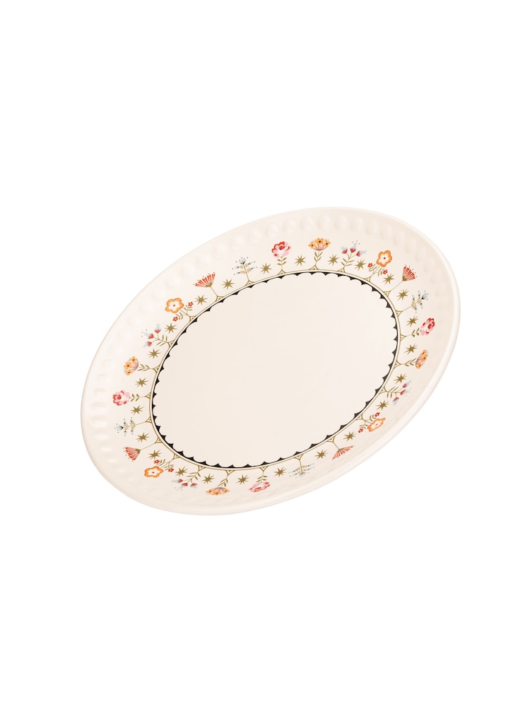 Cath Kidston Cream Painted Table Dinner Plates Set of 4 - Image 4 of 4