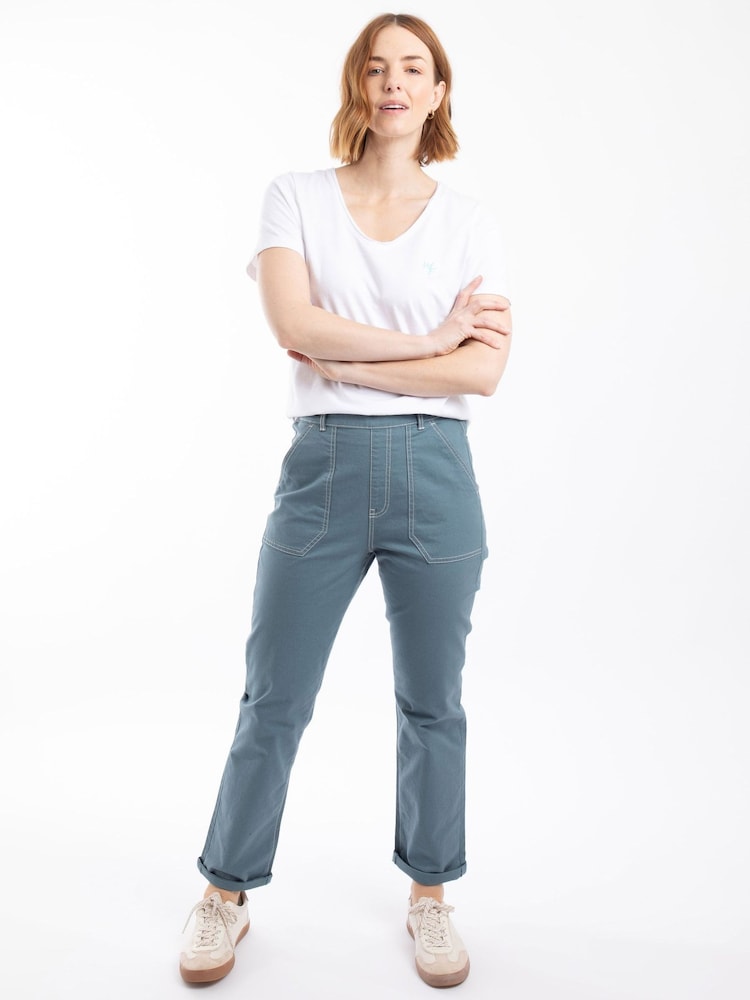 أزرق - بنطلونات تيشنو Malorri من Weird Fish - صورة 1 من 7