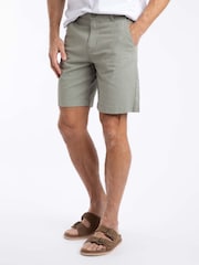 Weird Fish Grey Charleston Textured Chino Shorts - Image 1 of 7