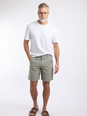 Weird Fish Grey Charleston Textured Chino Shorts - Image 3 of 7