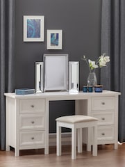 Julian Bowen Surf White Maine Dressing Table - Image 1 of 6