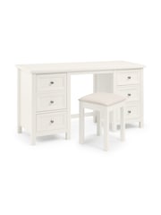 Julian Bowen Surf White Maine Dressing Table - Image 4 of 6