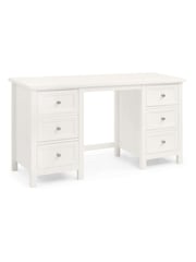 Julian Bowen Surf White Maine 6 Drawer Dressing Table - Image 8 of 8