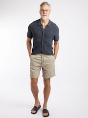 Weird Fish Cream Weston Relaxed Canvas Short - Image 1 of 7