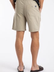 Weird Fish Cream Weston Relaxed Canvas Short - Image 2 of 7