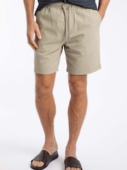 Weird Fish Cream Weston Relaxed Canvas Short - Image 3 of 7