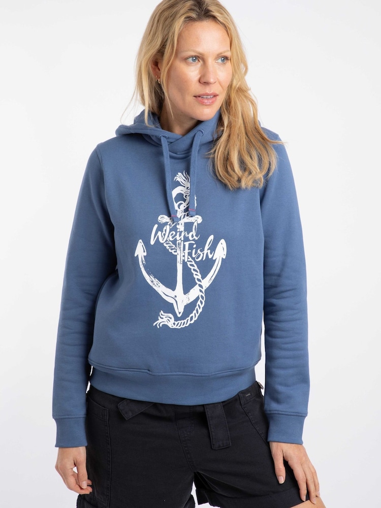 Weird Fish Topaz Branded Pop Over Hoodie - Imagen 1 de 6
