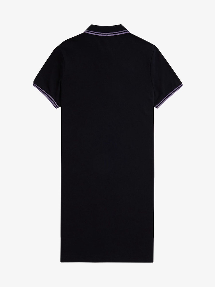 Bleumarin/Violet - Fred Perry Twin Tipped Polo Negru Rochie - Image 7 of 8