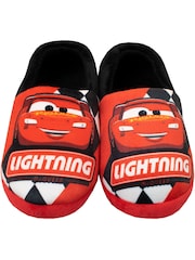Character Black Disney Cars Fleece Printed Slippers - Image 3 of 5