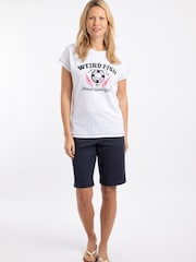 Weird Fish White South Shore Front Print Graphic T-Shirt - Image 3 of 6