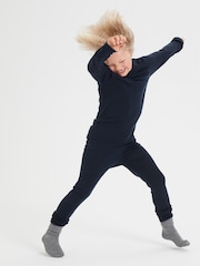 Синий - Polarn O. Pyret Merino Wool Thermal Long Johns - Image 1 of 4