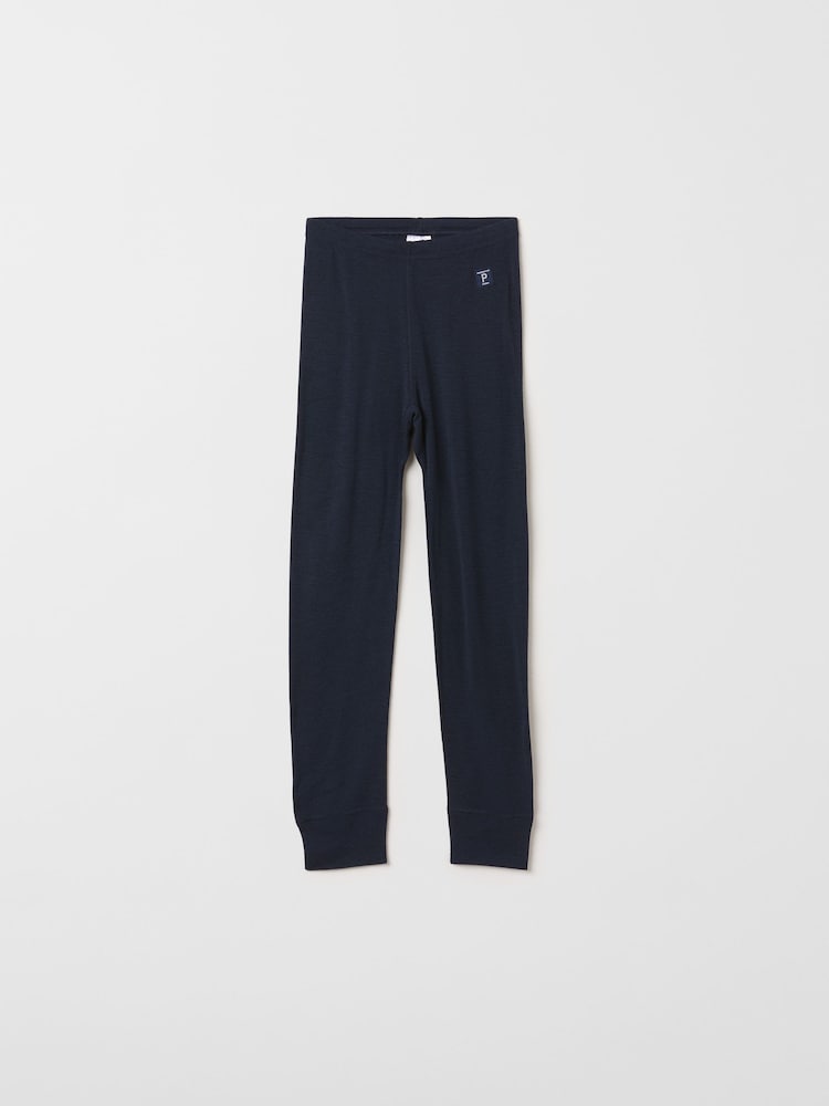 Синий - Polarn O. Pyret Merino Wool Thermal Long Johns - Image 2 of 4
