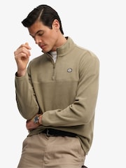 SUPERDRY Green SUPERDRY Expedition Fleece Half Zip - Image 1 of 7