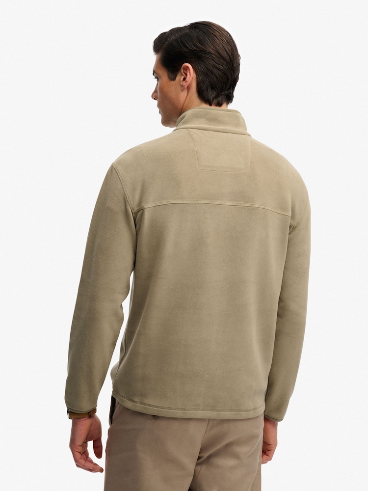 SUPERDRY Green SUPERDRY Expedition Fleece Half Zip - Image 2 of 7