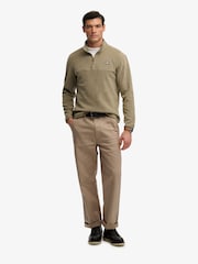 SUPERDRY Green SUPERDRY Expedition Fleece Half Zip - Image 3 of 7