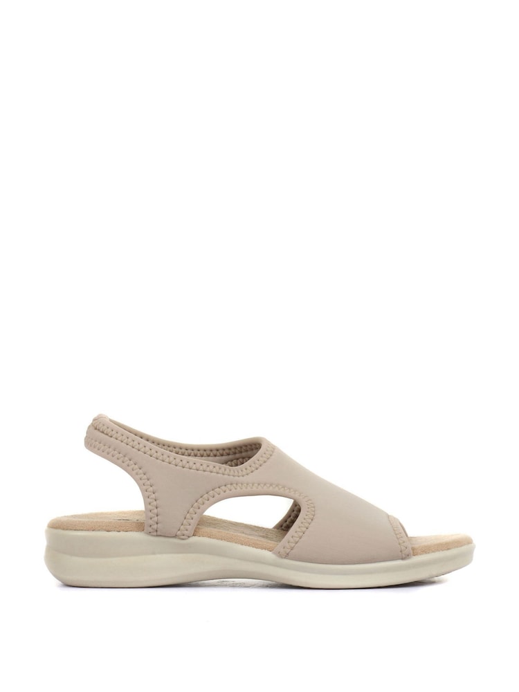 Pavers Natural Ladies Stretch Sandals - Image 2 of 6