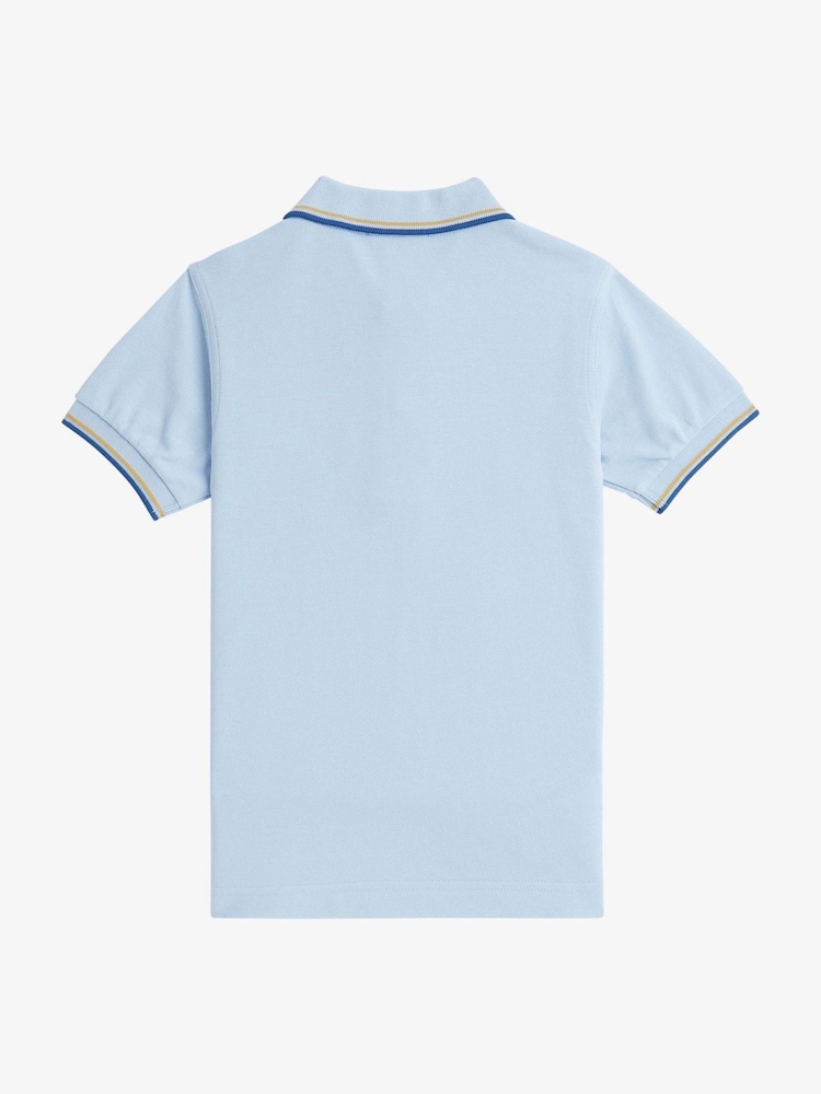 Fred Perry Kids Twin Tipped 100% Cotton Polo Shirt - Image 2 of 3