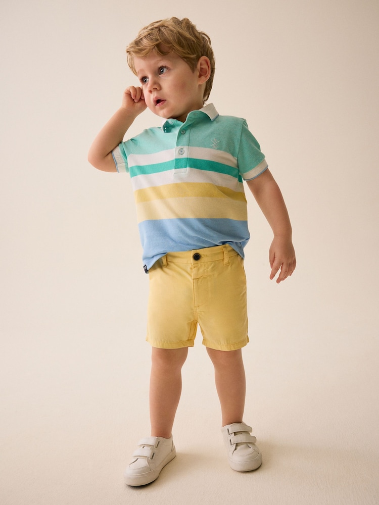 Yellow Chinos Shorts (3mths-7yrs) - Image 2 of 7 Yellow Chinos Shorts (3mths-7yrs) - Image 2 of 7