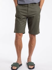 Weird Fish Green Rayburn Flat Front Shorts - Image 1 of 6