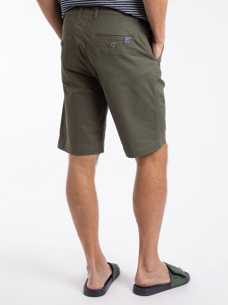 Weird Fish Green Rayburn Flat Front Shorts - Image 2 of 6