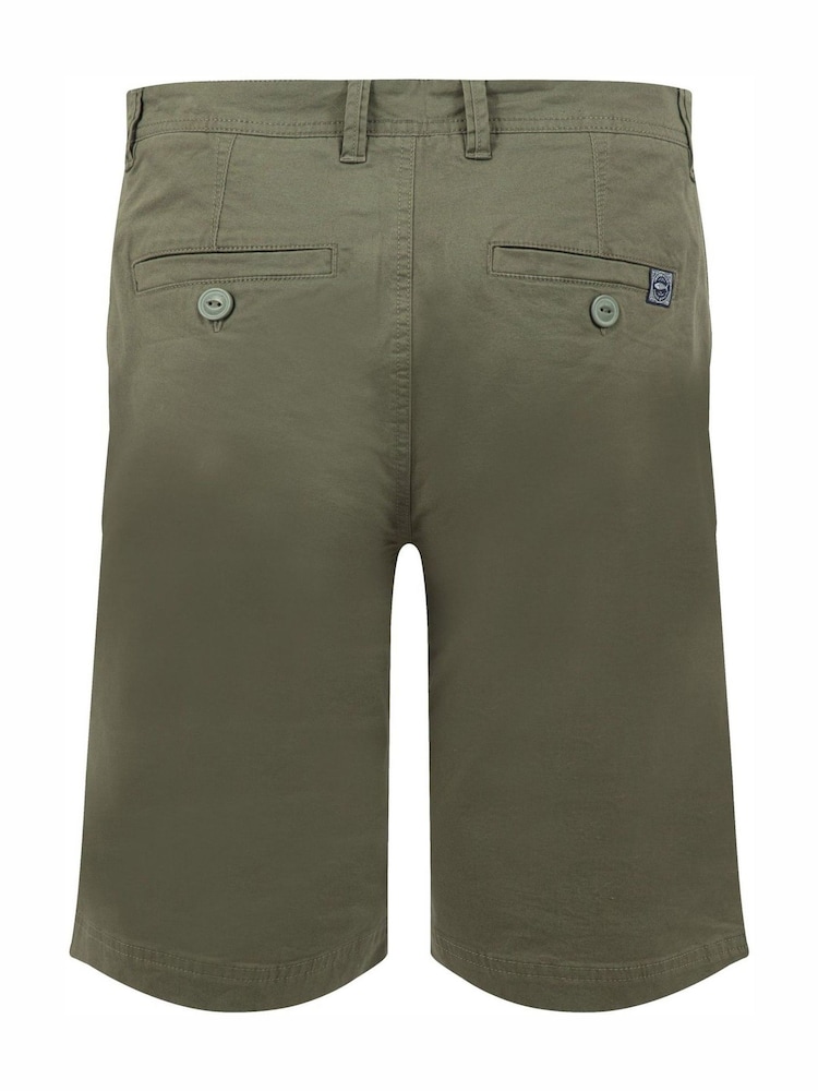 Weird Fish Green Rayburn Flat Front Shorts - Image 6 of 6