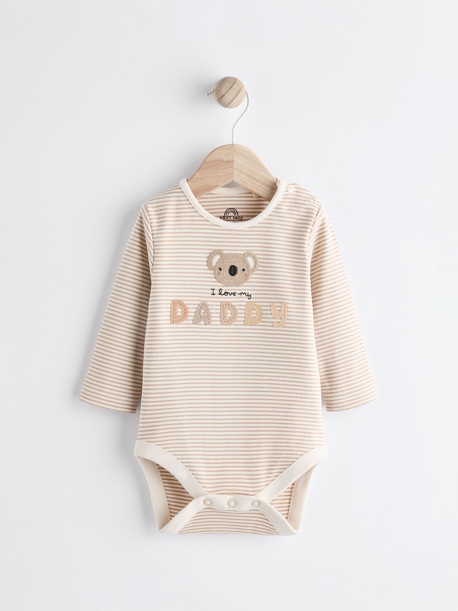 Buy Neutral Daddy Baby 100 Cotton Family Bodysuit from the Next UK online shop