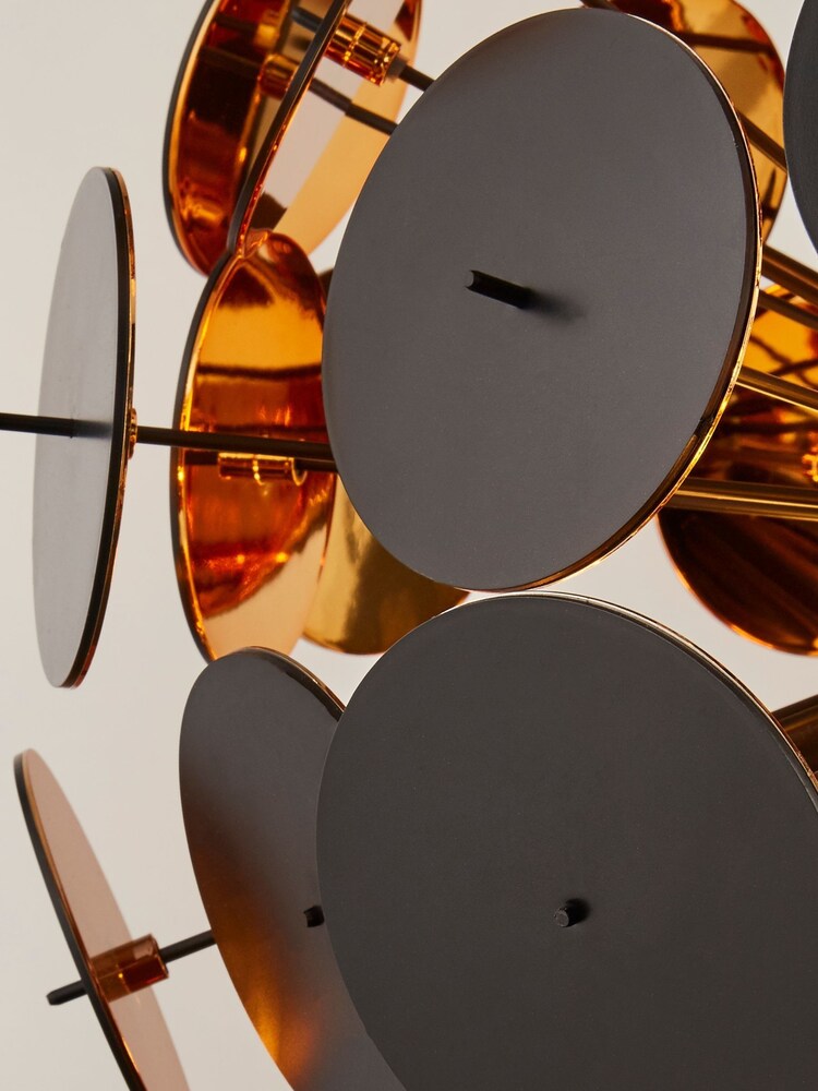Searchlight Black/Gold Corona 3 Light Table Lamp - Image 3 of 3