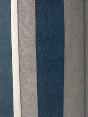 Fusion Blue Whitworth Eyelet 100% Cotton Curtains - Image 3 of 3