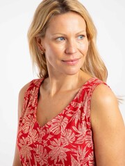 Weird Fish Red Indus Printed Jersey Tunic - Image 4 of 7