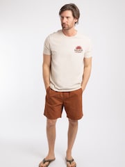 Weird Fish Natural Sun Beam Back Print Graphic T-Shirt - Image 3 of 6