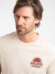 Weird Fish Natural Sun Beam Back Print Graphic T-Shirt - Image 4 of 6