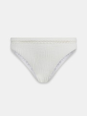 Mint Velvet Ecru Rikrak High Leg Bikini Briefs - Image 7 of 8