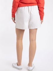 Weird Fish Cream Jardin Cotton Twill Shorts - Image 2 of 5