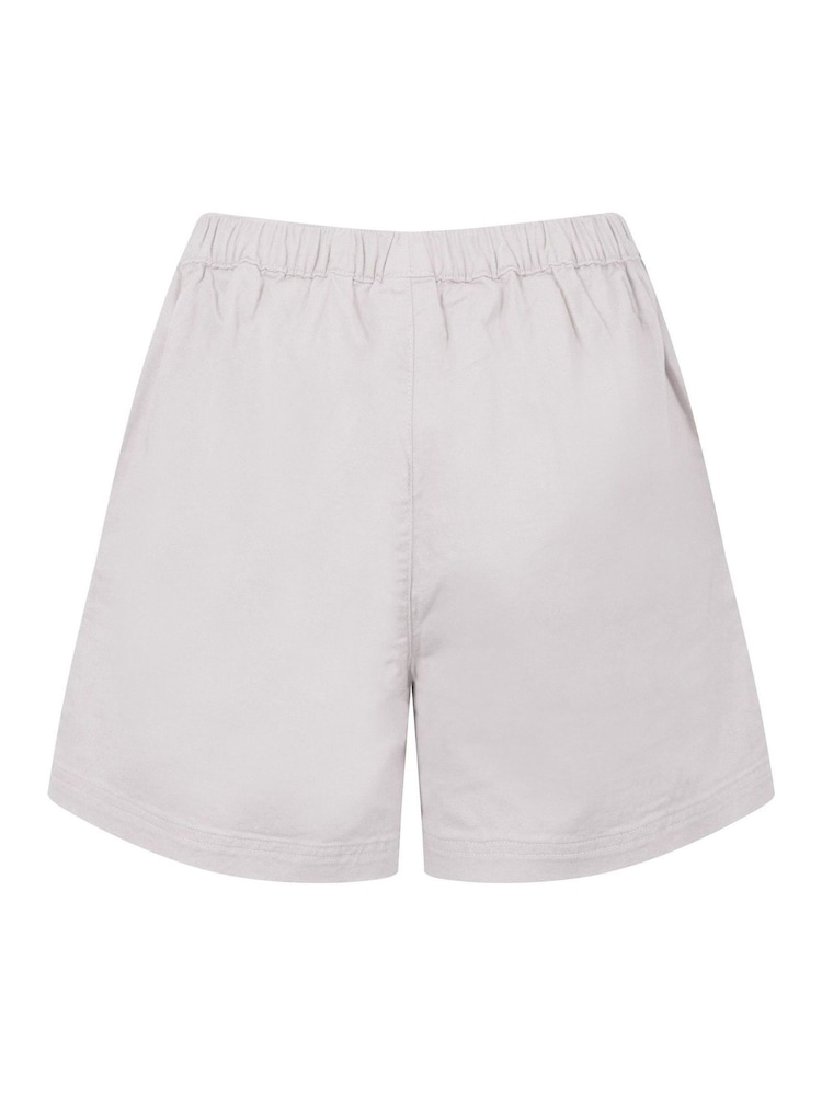 Weird Fish Cream Jardin Cotton Twill Shorts - Image 5 of 5
