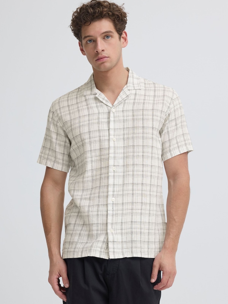 Casual Friday White Reine Linen Shirt - Image 1 of 8 Casual Friday White Reine Linen Shirt - Image 1 of 8