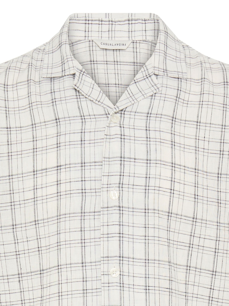 Casual Friday White Reine Linen Shirt - Image 8 of 8 Casual Friday White Reine Linen Shirt - Image 8 of 8