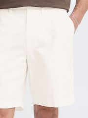 Casual Friday White Sarup Tailored Linen Blend Shorts - Image 3 of 5