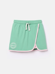 Joules Girls Make A Racquet Green Pique Cotton Skort - Image 1 of 4