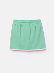 Joules Girls Make A Racquet Green Pique Cotton Skort - Image 2 of 4