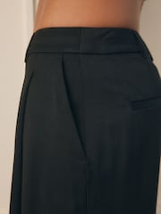 Black Rochelle Humes Pleated Wide Leg Trousers - Image 6 of 8